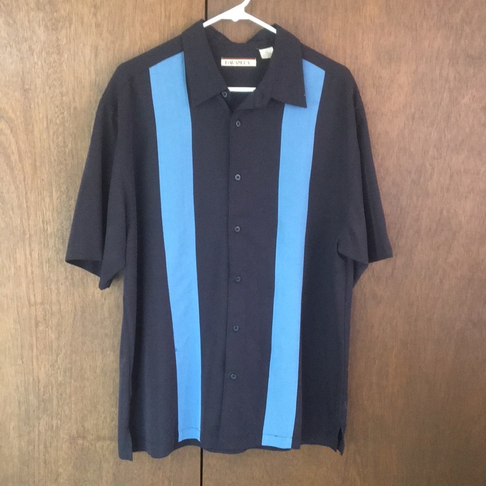 Havanera size XL  blue/black men’s shirt